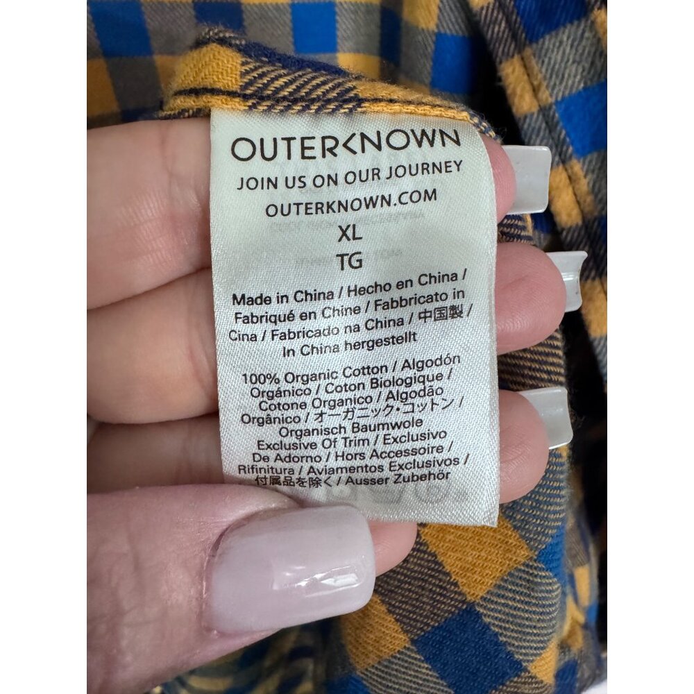 Outerknown Transitional Flannel Size Xl Plaid Lig… - image 5